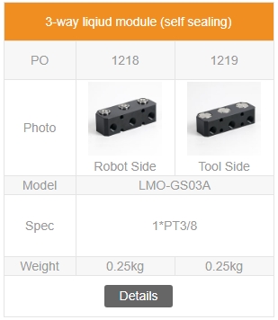 3-way Pneumatic Modules (Self Sealing)