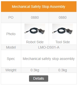 Mechanical Safety Stop Assembly