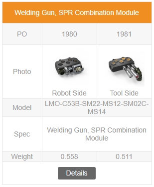 Welding Gun, SPR Combination Module